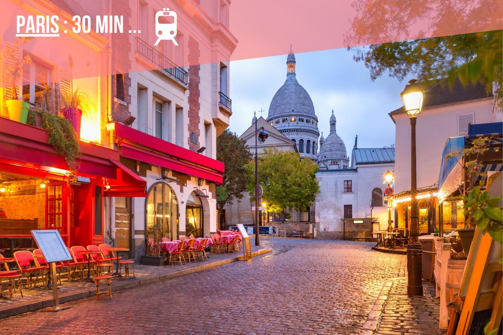 Paris Cocon - Disneyland, Parking, Hypercentre, Train Station Lagny 外观 照片